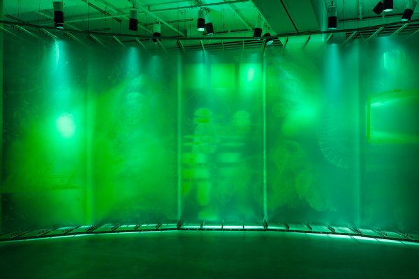 Stratachrome Green by David Spriggs at Galerie de l'UQAM Montreal