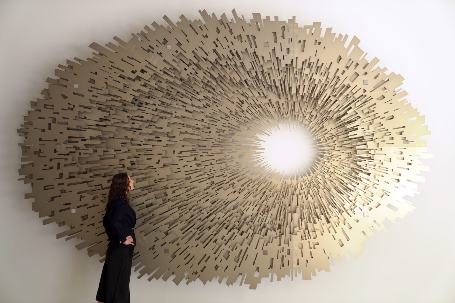 David Spriggs, Aeon, permanent sculpture at Simcoe Place in Toronto